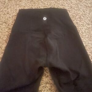 Lululemon Wunder Train 23 crop Black Leggings size 0